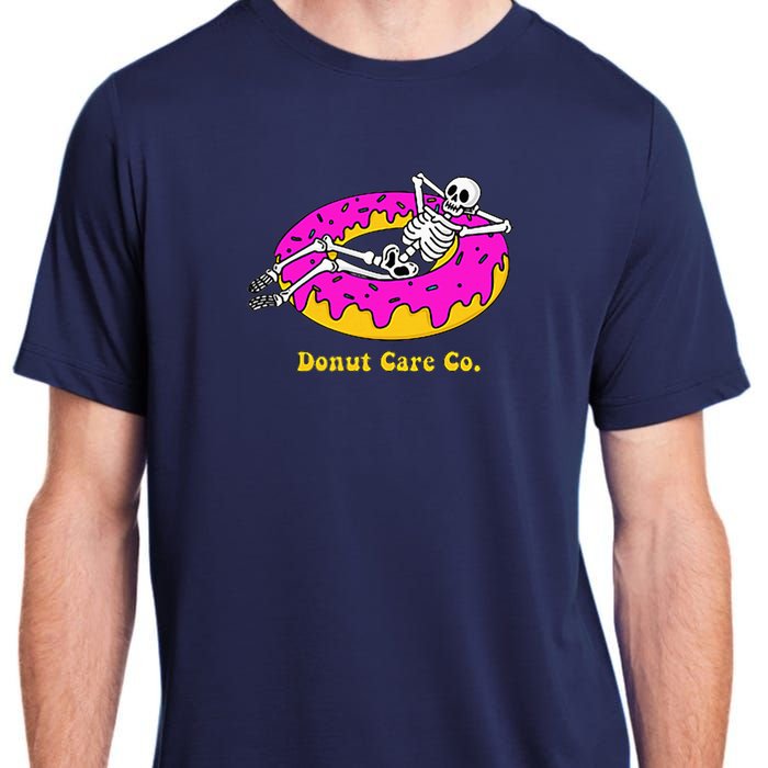 Donut Care Co Illustration Skeleton Donut Adult ChromaSoft Performance T-Shirt