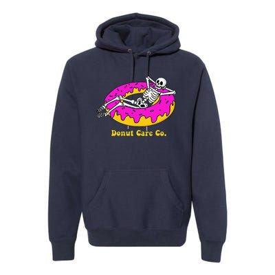 Donut Care Co Illustration Skeleton Donut Premium Hoodie