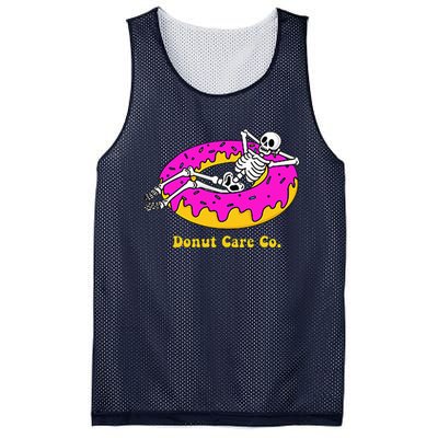 Donut Care Co Illustration Skeleton Donut Mesh Reversible Basketball Jersey Tank