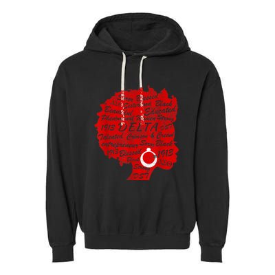 Delta Crimson & Cream Black Excellence 1913 Garment-Dyed Fleece Hoodie