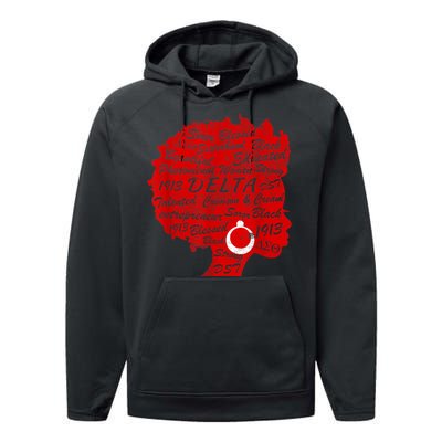 Delta Crimson & Cream Black Excellence 1913 Performance Fleece Hoodie