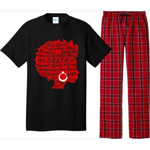 Delta Crimson & Cream Black Excellence 1913 Pajama Set