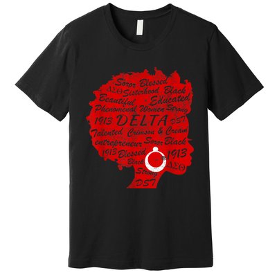 Delta Crimson & Cream Black Excellence 1913 Premium T-Shirt