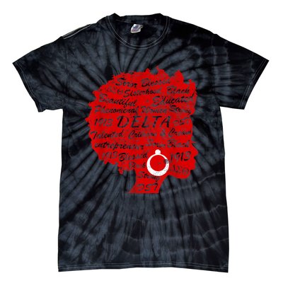 Delta Crimson & Cream Black Excellence 1913 Tie-Dye T-Shirt