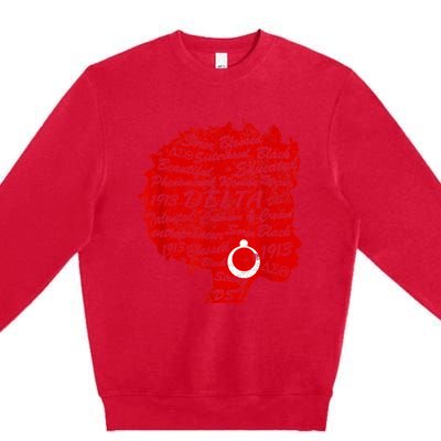 Delta Crimson & Cream Black Excellence 1913 Premium Crewneck Sweatshirt