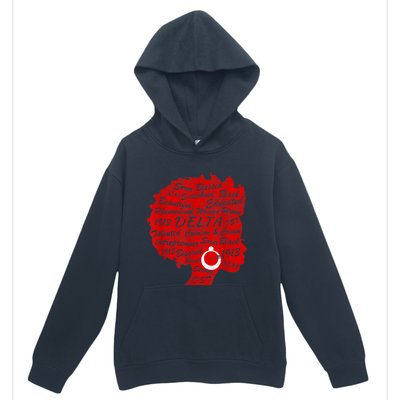 Delta Crimson & Cream Black Excellence 1913 Urban Pullover Hoodie