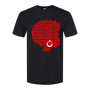 Delta Crimson & Cream Black Excellence 1913 Softstyle CVC T-Shirt