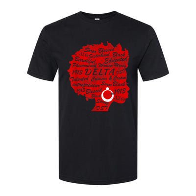 Delta Crimson & Cream Black Excellence 1913 Softstyle CVC T-Shirt