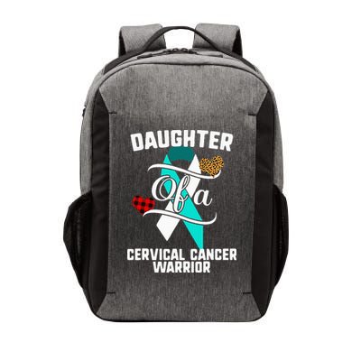Daughter Cervical Cancer Awareness Leopard Buffalo Plaid Vector Backpack