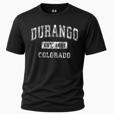 Durango Colorado Co Vintage Established Sports Cooling Performance Crew T-Shirt