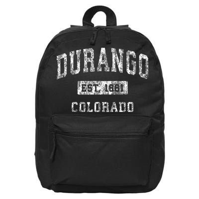 Durango Colorado Co Vintage Established Sports 16 in Basic Backpack