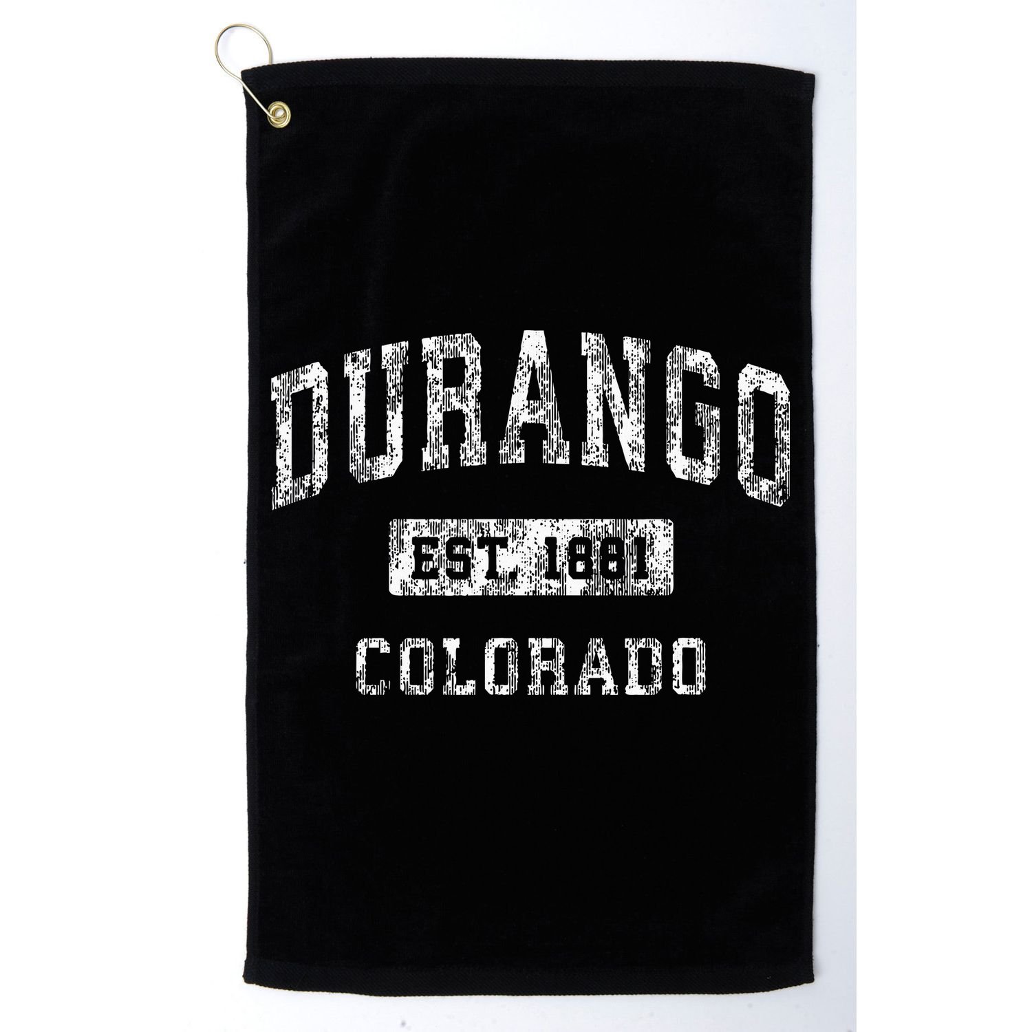 Durango Colorado Co Vintage Established Sports Golf Towel