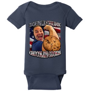 Double Chunk Chocolate Cookie Rizzler Joke Gifts Baby Bodysuit