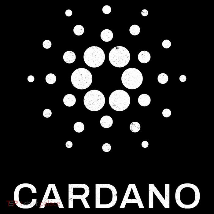 Distressed Cardano Cryptocurrency Logo Performance Shirt