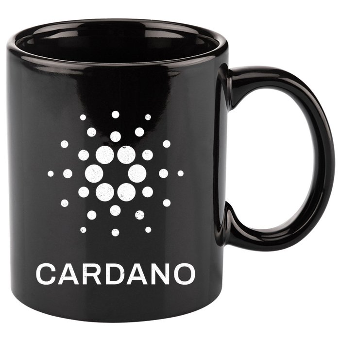 Distressed Cardano Cryptocurrency Logo 11oz C Handle Ceramic Mug