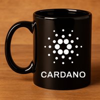 Distressed Cardano Cryptocurrency Logo 11oz C Handle Ceramic Mug