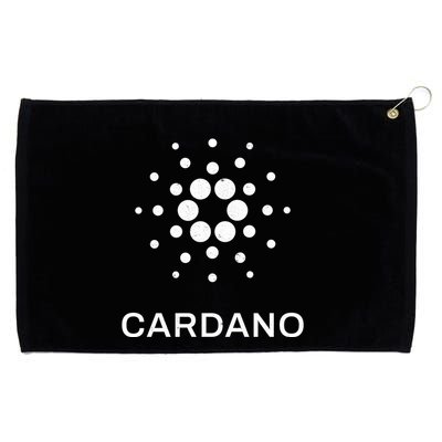 Distressed Cardano Cryptocurrency Logo Grommeted Golf Towel