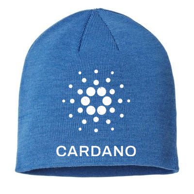 Distressed Cardano Cryptocurrency Logo Sustainable Beanie