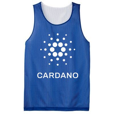 Distressed Cardano Cryptocurrency Logo Mesh Reversible Basketball Jersey Tank