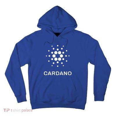 Distressed Cardano Cryptocurrency Logo Tall Hoodie