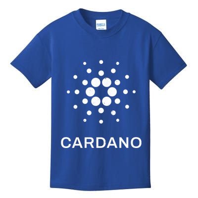 Distressed Cardano Cryptocurrency Logo Kids T-Shirt