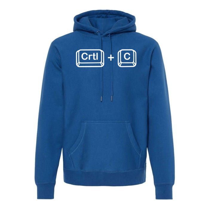 Dad Ctrl C Coppy Son Daughter Ctrl V Paste Funny Family Gift Premium Hoodie