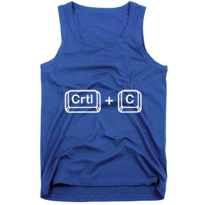 Dad Ctrl C Coppy Son Daughter Ctrl V Paste Funny Family Gift Tank Top