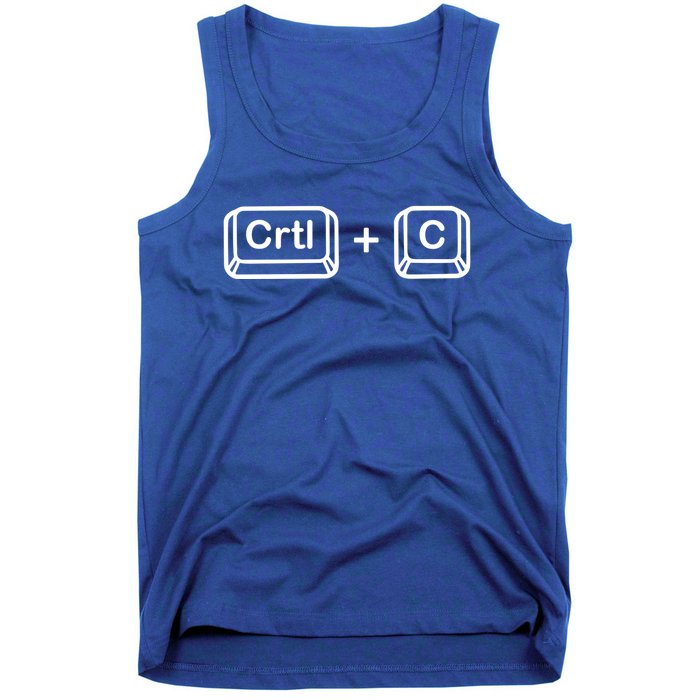 Dad Ctrl C Coppy Son Daughter Ctrl V Paste Funny Family Gift Tank Top