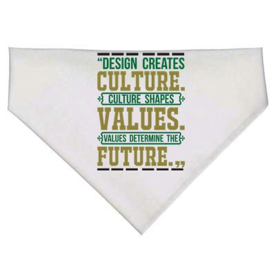 Design Creates Culture Culture Shapes Values Values Determine The Future USA-Made Doggie Bandana