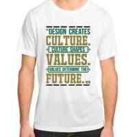 Design Creates Culture Culture Shapes Values Values Determine The Future Adult ChromaSoft Performance T-Shirt