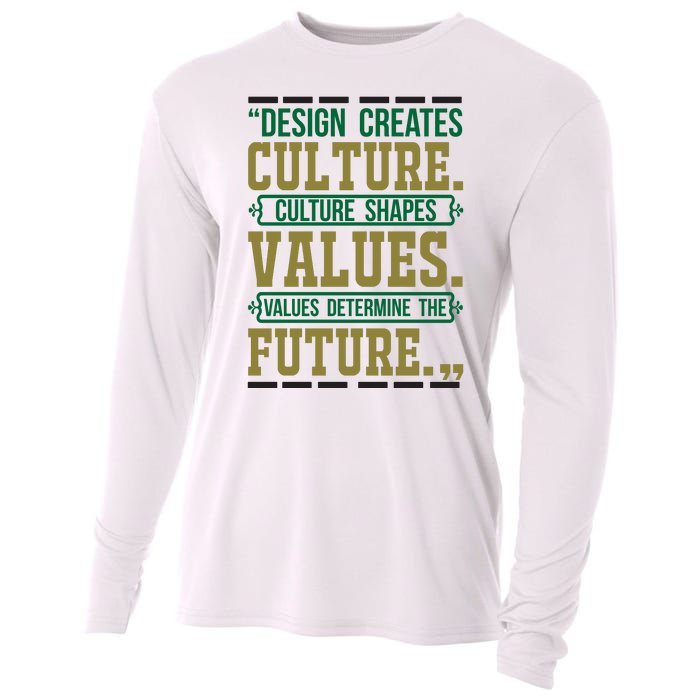 Design Creates Culture Culture Shapes Values Values Determine The Future Cooling Performance Long Sleeve Crew