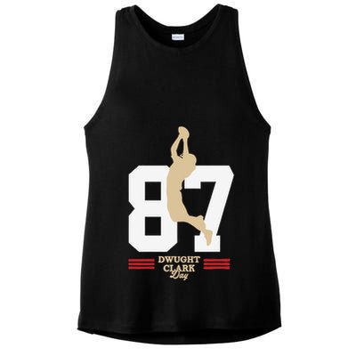 Dwight Clark Day Ladies PosiCharge Tri-Blend Wicking Tank