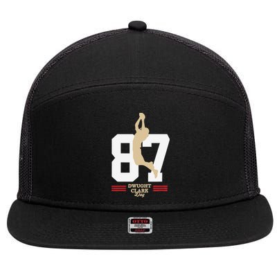 Dwight Clark Day 7 Panel Mesh Trucker Snapback Hat