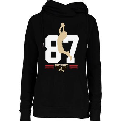 Dwight Clark Day Womens Funnel Neck Pullover Hood