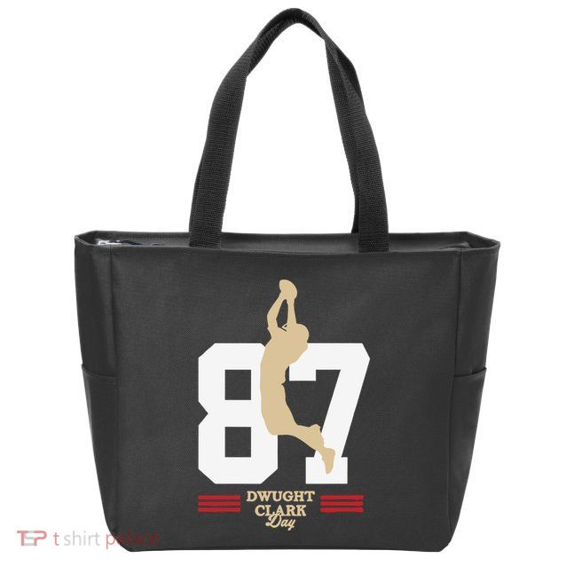 Dwight Clark Day Zip Tote Bag