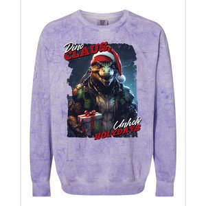 Dino Claus Colorblast Crewneck Sweatshirt