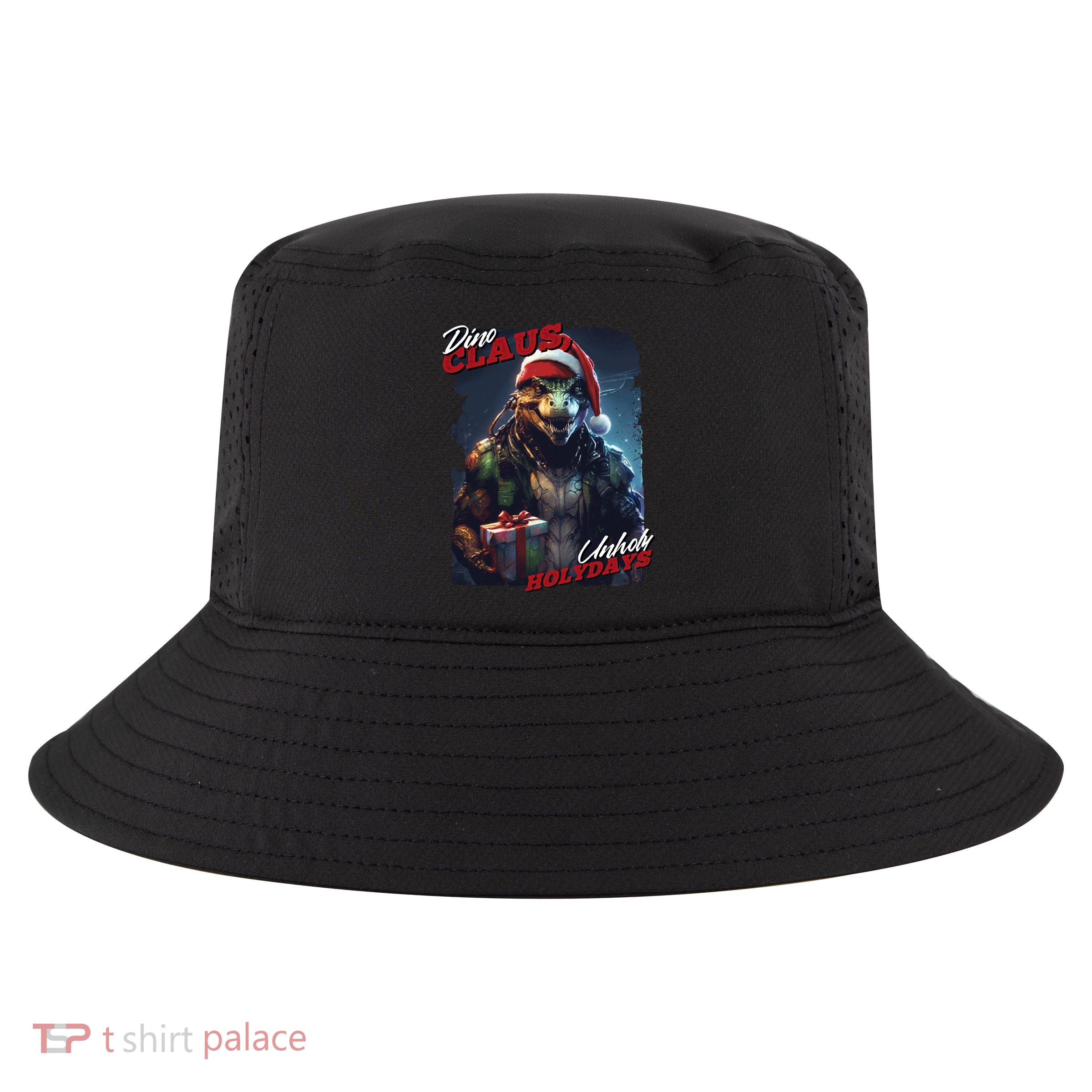 Dino Claus Cool Comfort Performance Bucket Hat