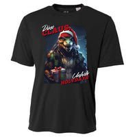 Dino Claus Cooling Performance Crew T-Shirt