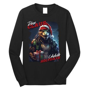 Dino Claus Long Sleeve Shirt