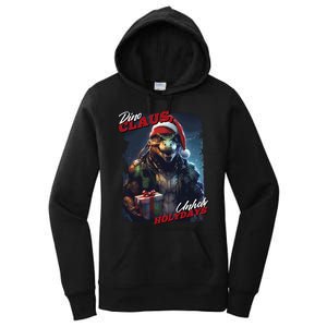 Dino Claus Women's Pullover Hoodie