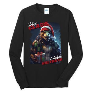 Dino Claus Tall Long Sleeve T-Shirt