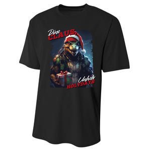 Dino Claus Performance Sprint T-Shirt