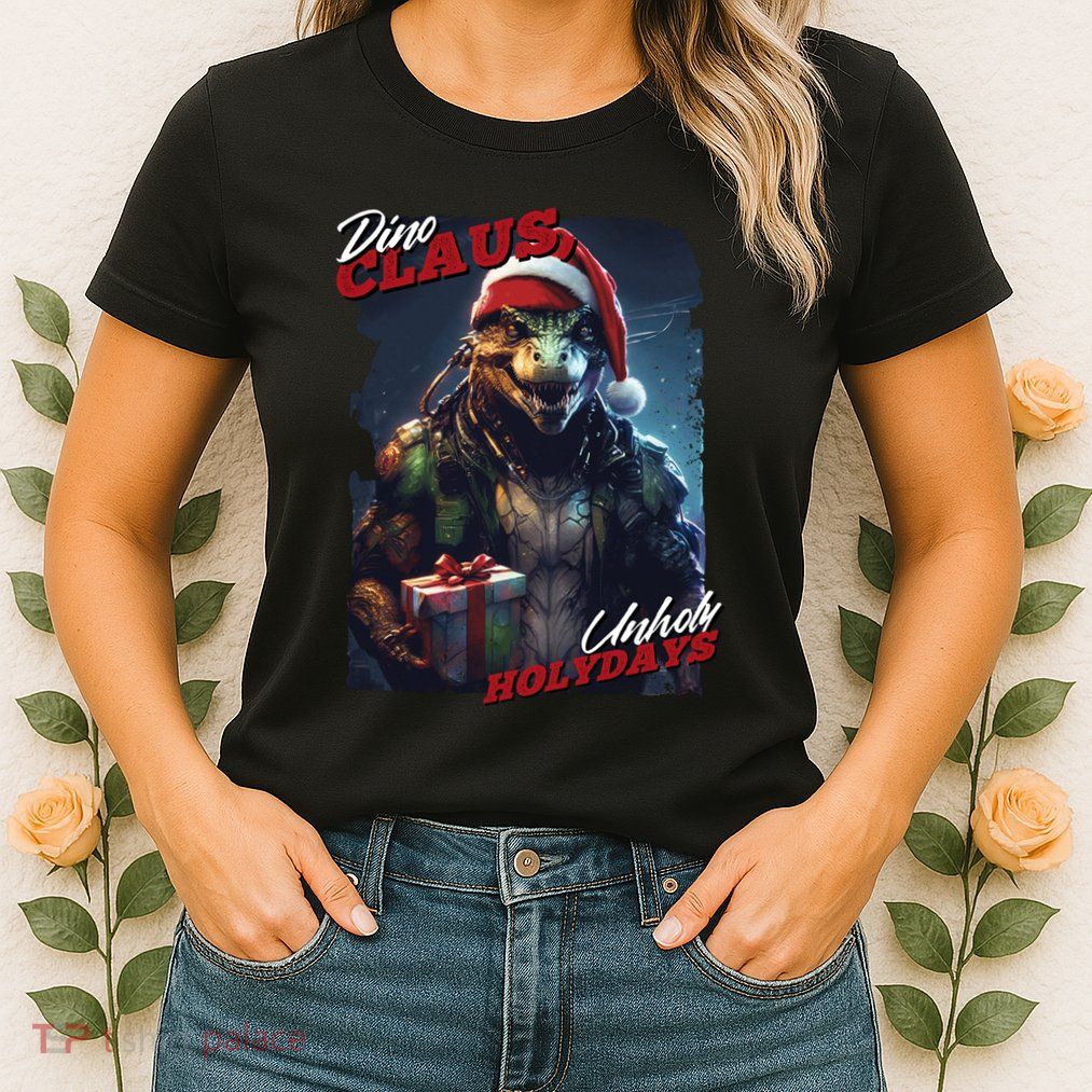 Dino Claus Womens T-Shirt
