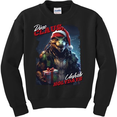 Dino Claus Kids Sweatshirt