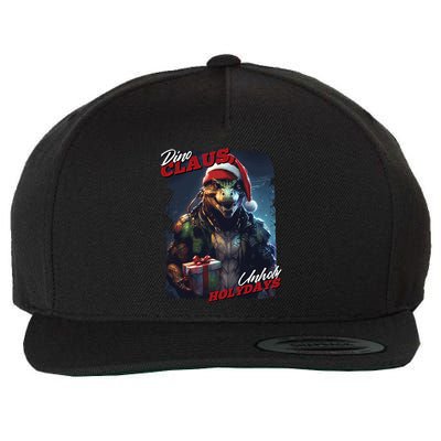 Dino Claus Wool Snapback Cap