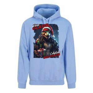 Dino Claus Unisex Surf Hoodie