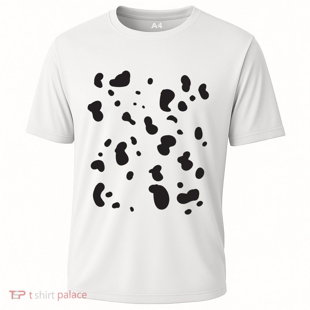 Dalmatian Costume Dog Halloween Adult Women Performance Shirt