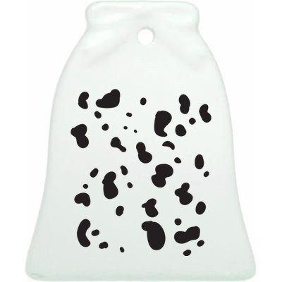 Dalmatian Costume Dog Halloween Adult Women Ceramic Bell Ornament