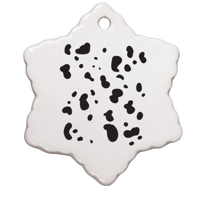 Dalmatian Costume Dog Halloween Adult Women Ceramic Star Ornament