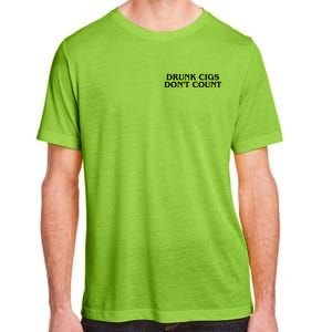 Drunk Cigs Dont Count Funny Adult ChromaSoft Performance T-Shirt